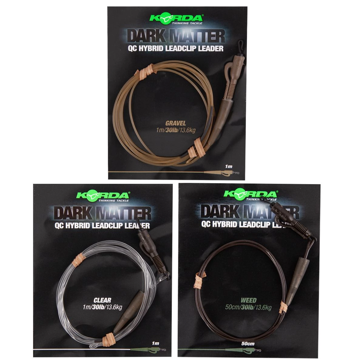 Cheapest ⭐ Korda Dark Matter Leader QC Hybrid Clip Line 🔔