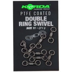 Deals ⌛ Korda PTFE 🧥 Coated Double Ring Swivel Terminal Tackle 😀