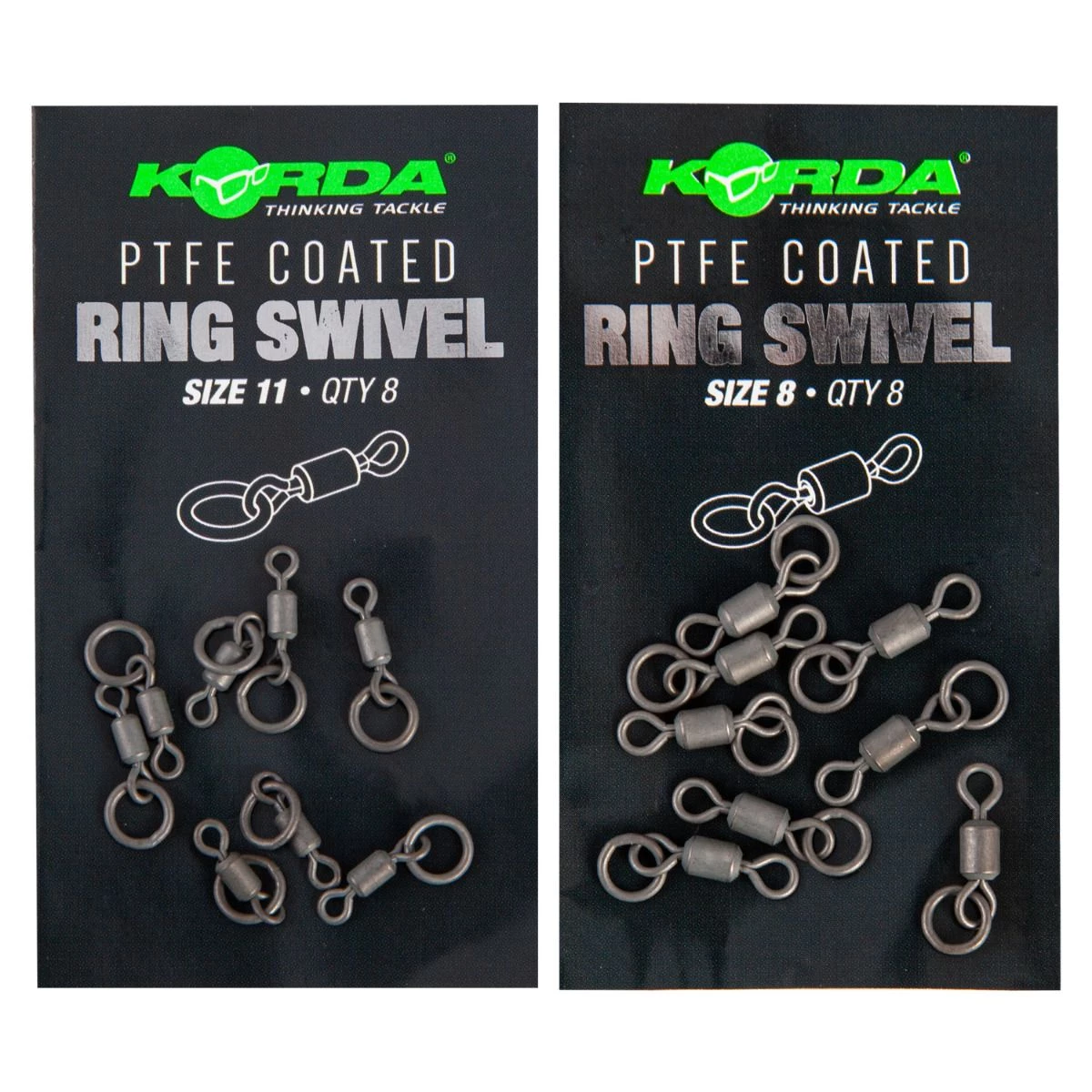 Promo ๐ Korda PTFE ๐งฅ Coated Ring Swivel Terminal Tackle ๐งจ