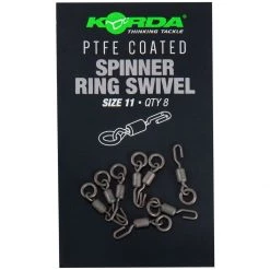 Brand new 🌟 Korda PTFE 🧥 Coated Spinner Ring Swivel Terminal Tackle 🎁